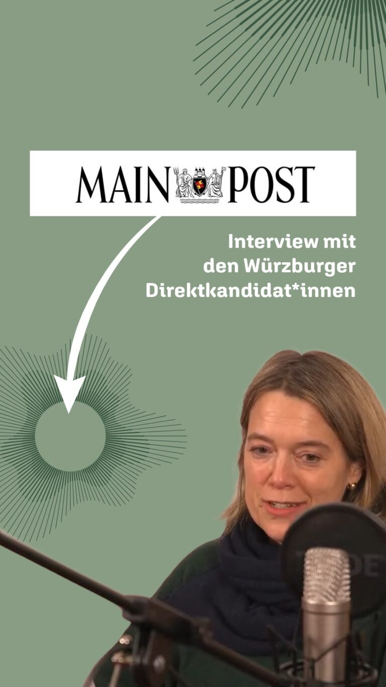 Podiumsdiskussion der Spitzendkandidat*innen bei der Mainpost